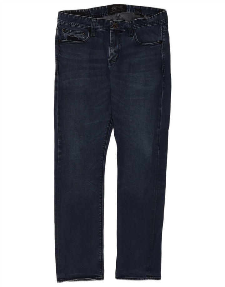 Superdry Slim Jeans til mænd W34 L32 Marineblå bomuld