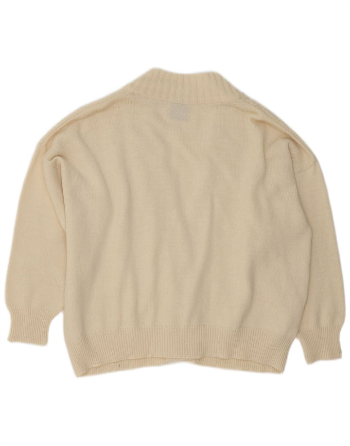 Din sjette sans oversized cardigan sweater til kvinder EU 46 XL Off White