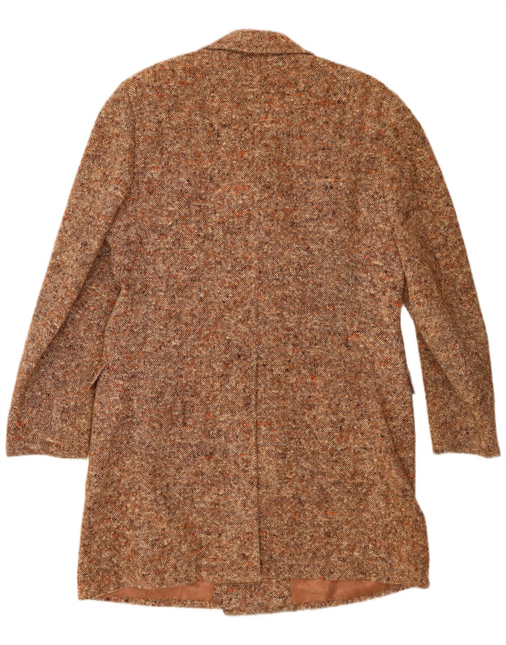 Facis Herre Dobbeltradet Frakke IT 52 XL Brun Flecked