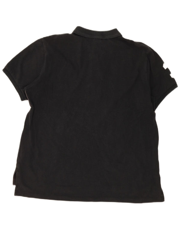 Polo Ralph Lauren Herre grafisk Custom Fit skjorte 2XL sort bomuld