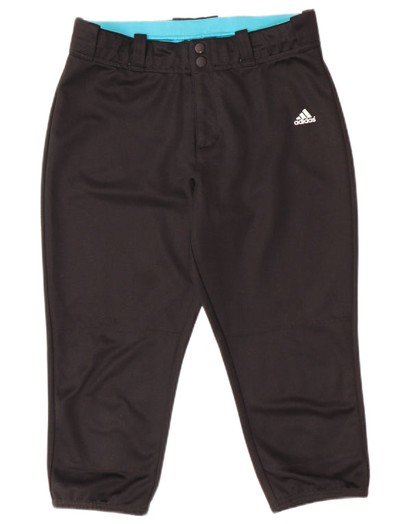 Adidas Boys Aeroready Capri Bukser 13-14 år XL W28 L19 Sort Polyester