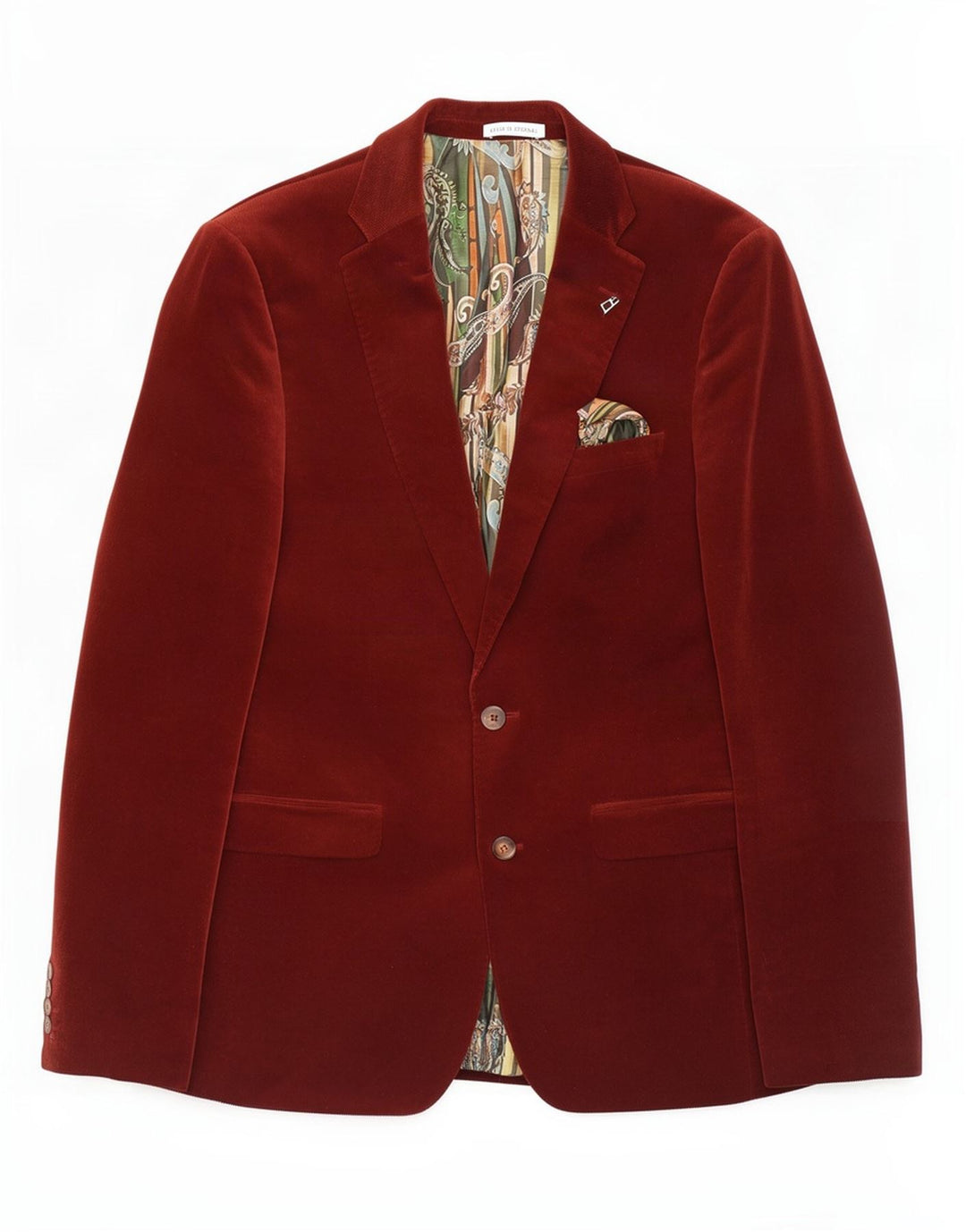 White Label Herre Tapered Fit 2 Button Blazer Jacket UK 38 Medium Burgundy
