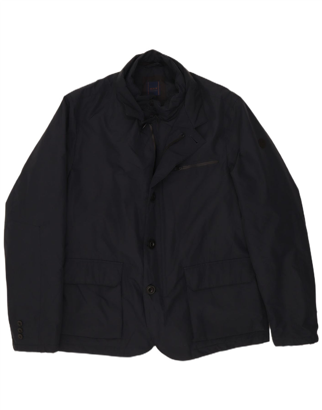 AT.P.CO Herre 3-knaps blazerjakke UK 44 2XL marineblå polyester