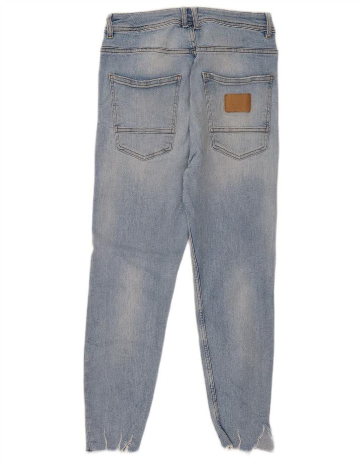 Zara Herre Cropped Jeans EU 42 Large W32 L25 Blå