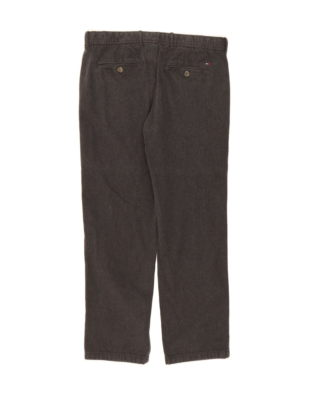 TOMMY HILFIGER Mens Straight Chino Trousers W33 L29 Grey Vintage Tommy Hilfiger and Second-Hand Tommy Hilfiger from Messina Hembry 