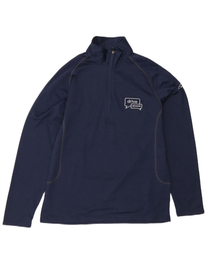EDDIE BAUER Sweatshirt med lynlås til mænd, stor marineblå polyester