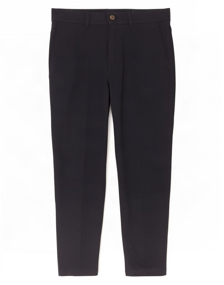 Zara Herre Slim Suit Bukser EU 44 Large W34 L28 Navy Blue Polyester