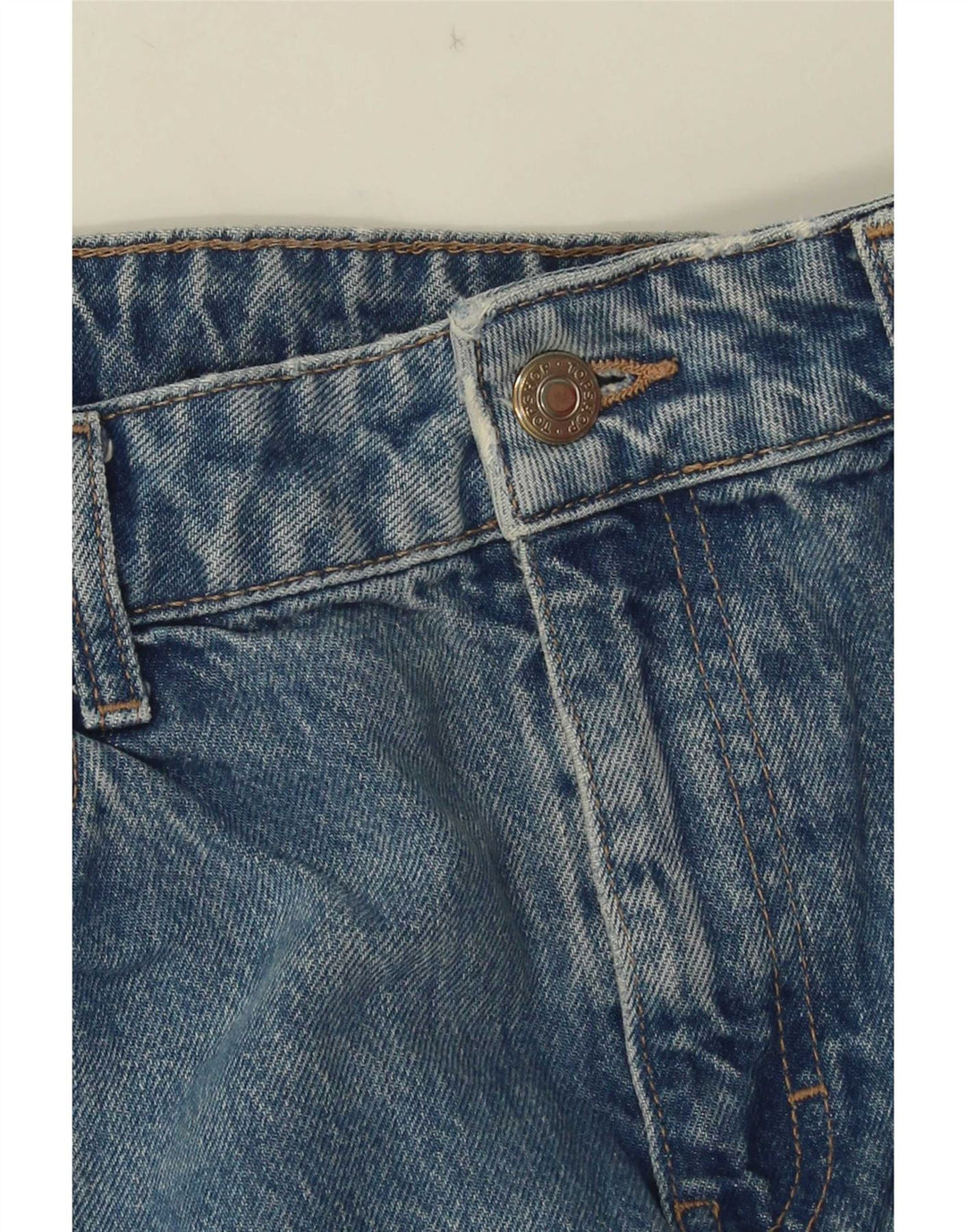 Topshop Dame Flared Jeans W30 L32 Blå Bomuld