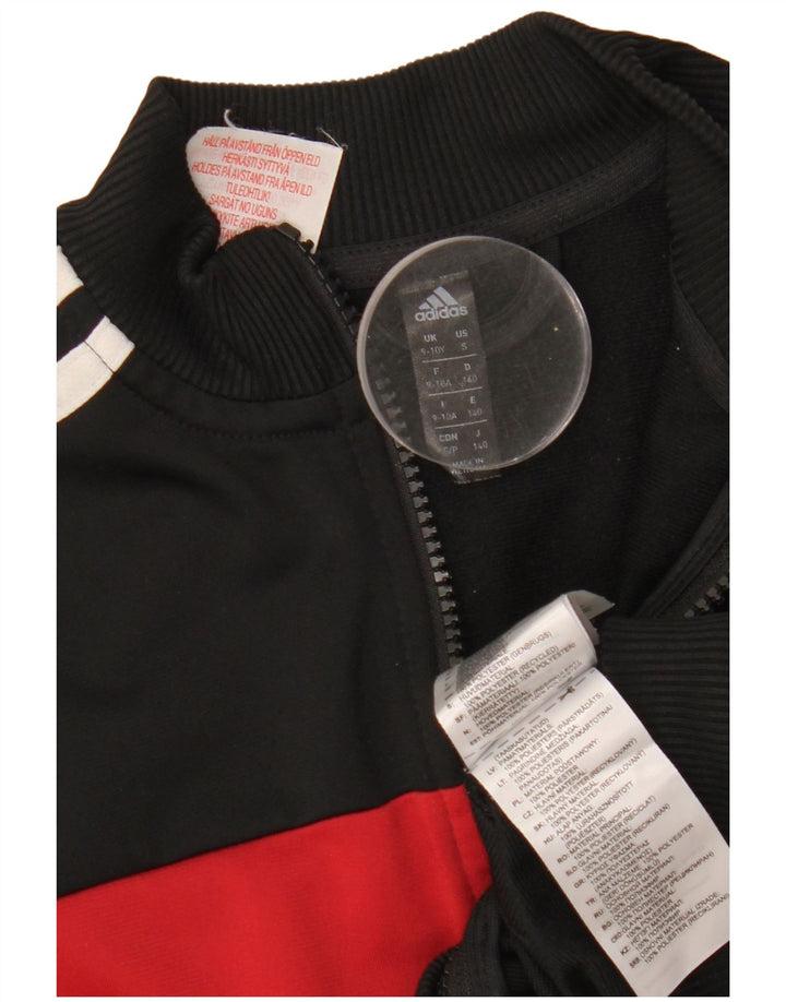 ADIDAS Træningsdragt til drenge Topjakke 9-10 år Sort Colourblock Polyester