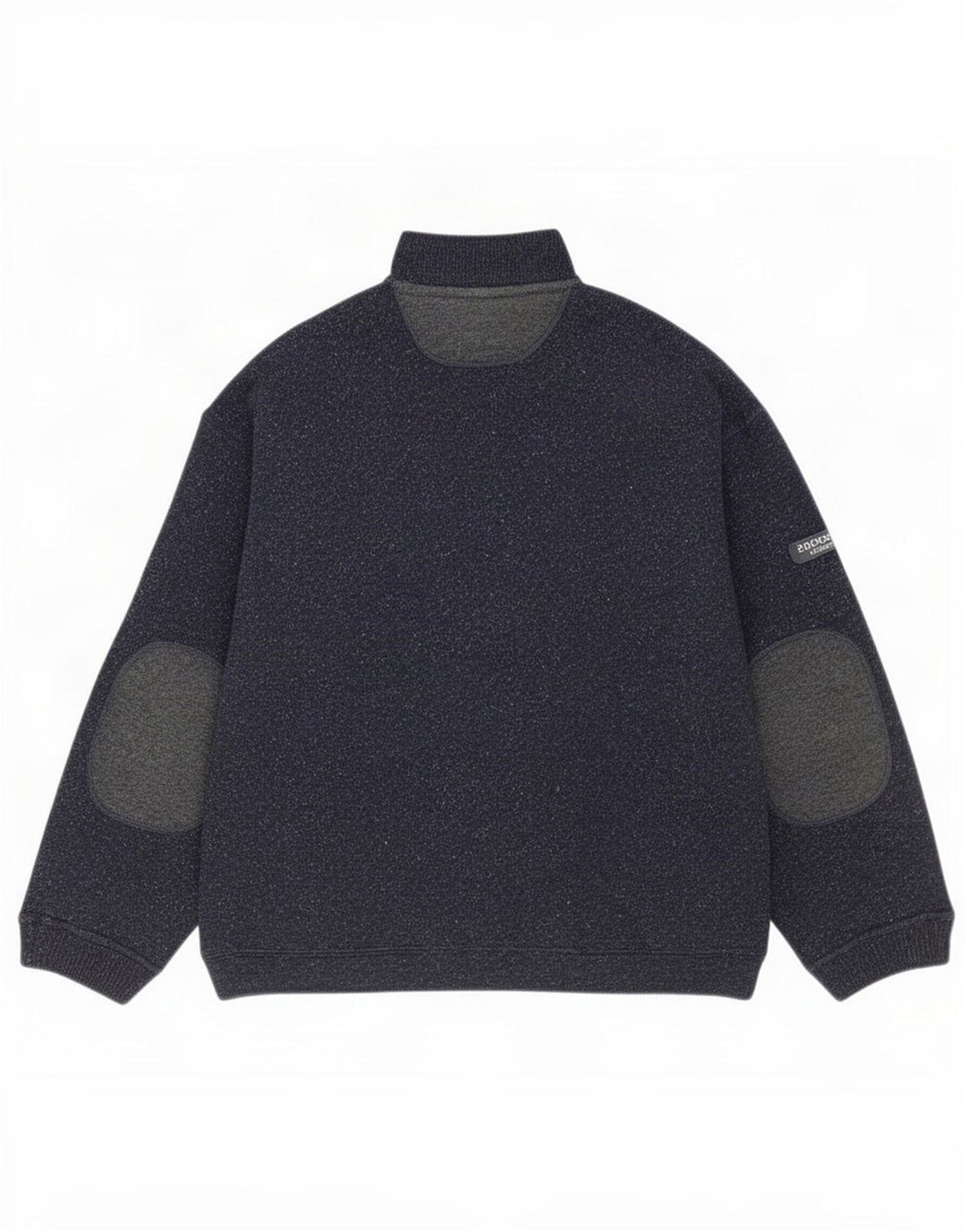 Colmar trøje med lynlås til mænd Medium Navyblå Flecked Uld
