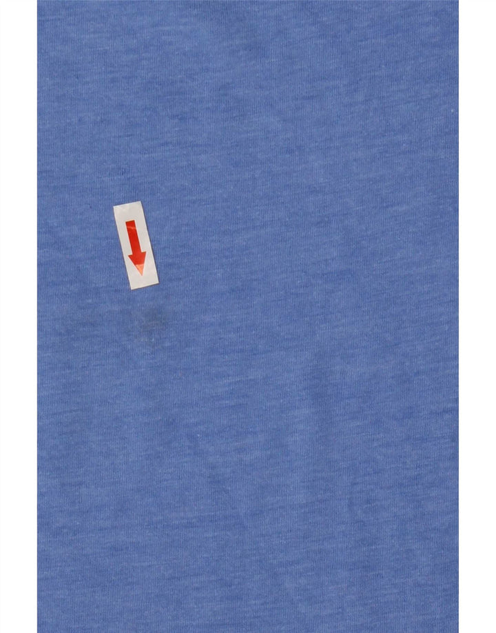 Champion Herre Grafisk T-Shirt Top Stor Blå Polyester
