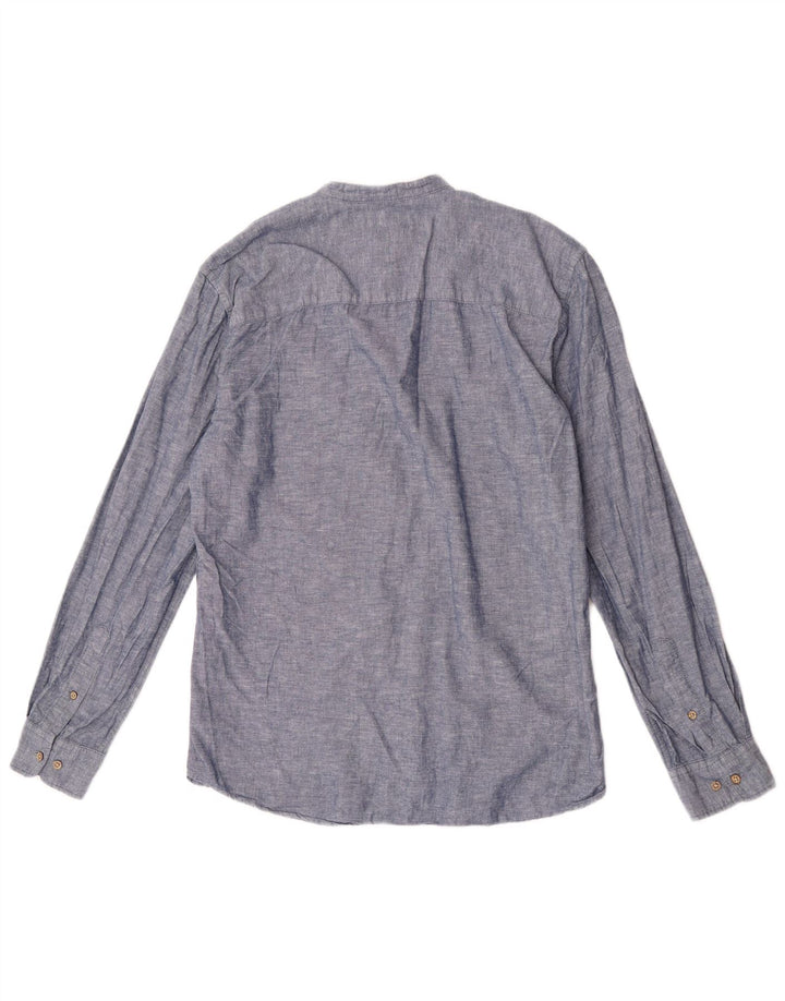 Jack & Jones Premium Slim Pullover Shirt Medium Navy Blue Flecked
