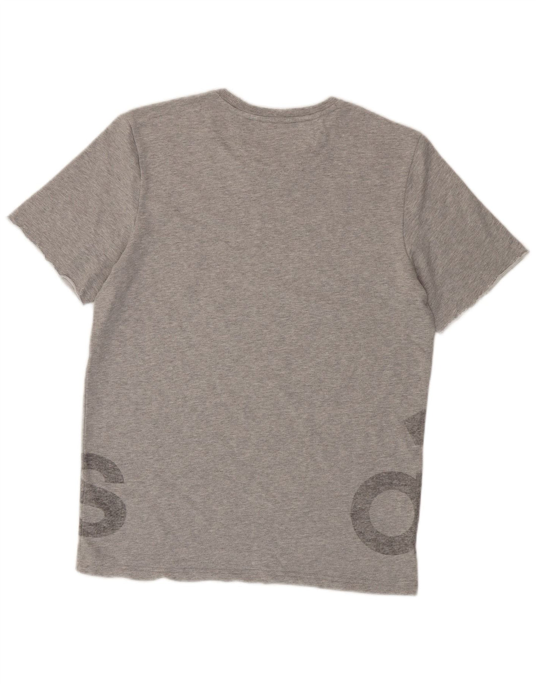 Adidas Herre Grafisk T-Shirt Top Stor Grå Bomuld
