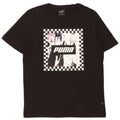 PUMA Mens Graphic T-Shirt Top Medium Black