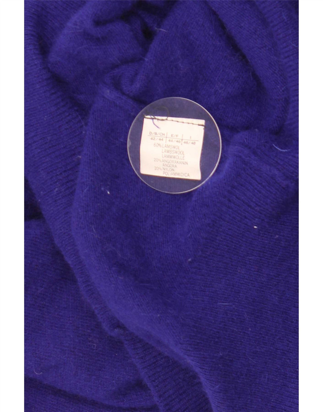 Vintage dame cardigan sweater IT 46/48 Stor lilla uld