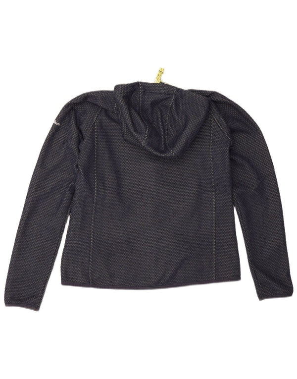 Columbia Sweater med lynlås til kvinder UK 16 Stor marineblå polyester