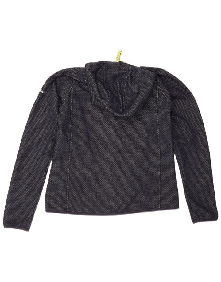Columbia Sweater med lynlås til kvinder UK 16 Stor marineblå polyester