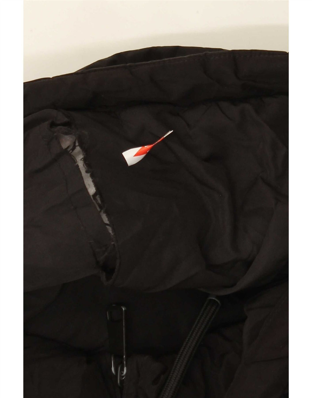 Zara Dame Hætte Oversized Polstret Jakke UK 14 Medium Sort Polyester