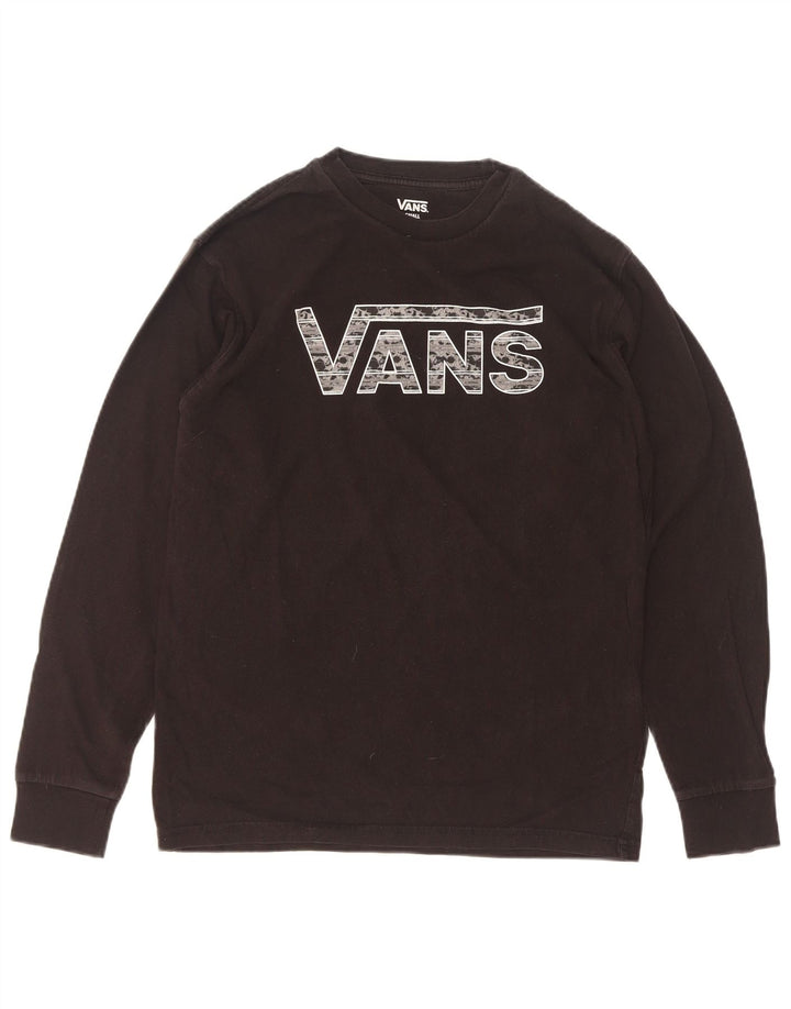 Vans Herre grafisk top langærmet lille sort bomuld