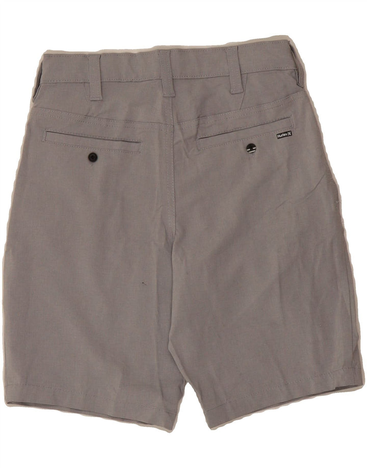 HURLEY Boys Chino Shorts 10-11 Years Medium W25 Grey Polyester Vintage Hurley and Second-Hand Hurley from Messina Hembry 