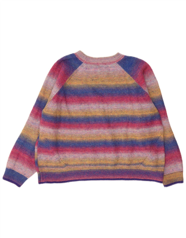 White Stuff Womens Boat Neck Jumper Sweater UK 18 XL Flerfarvet Stribet