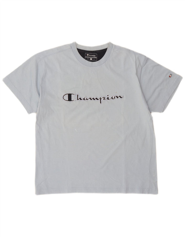 Champion Herre Grafisk T-Shirt Top Stor Blå