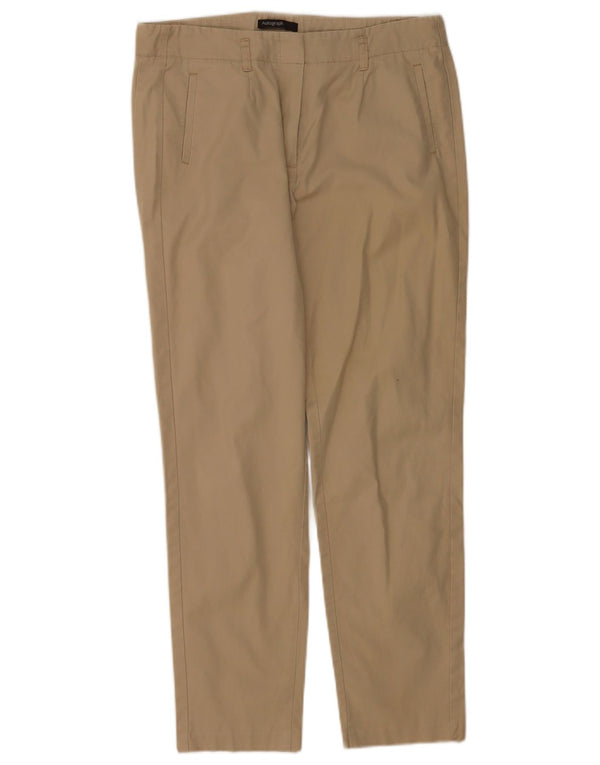 Marks & Spencer Lige Chinobukser til kvinder UK 10 Small W30 L28 Beige