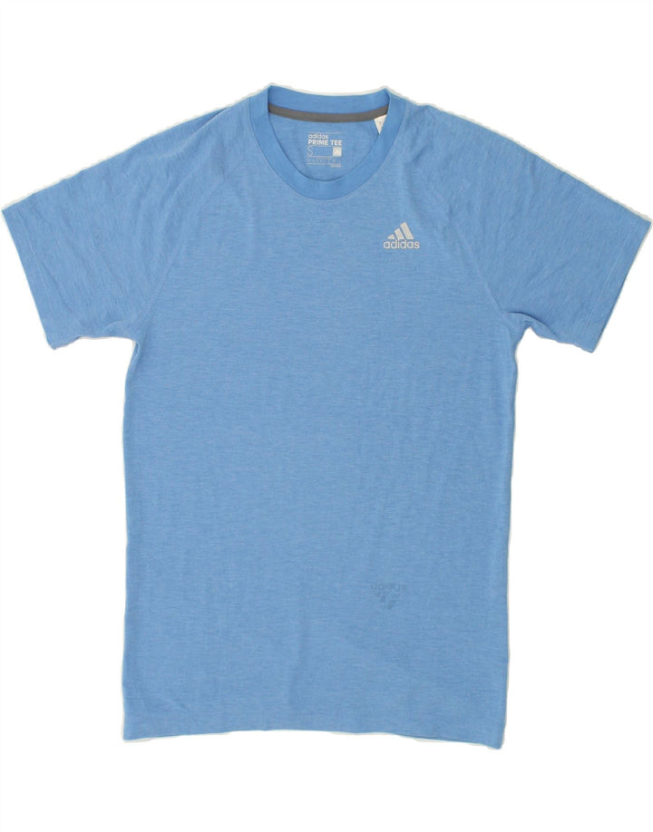 ADIDAS Mens Prime Tee T-Shirt Top Small Blue Polyester | Vintage Adidas | Thrift | Second-Hand Adidas | Used Clothing | Messina Hembry 