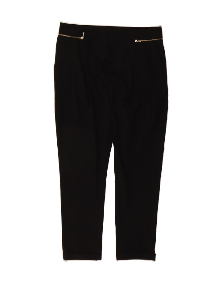 ZARA Womens Slim Casual Trousers Small W26 L26 Black Polyester Vintage Zara and Second-Hand Zara from Messina Hembry 