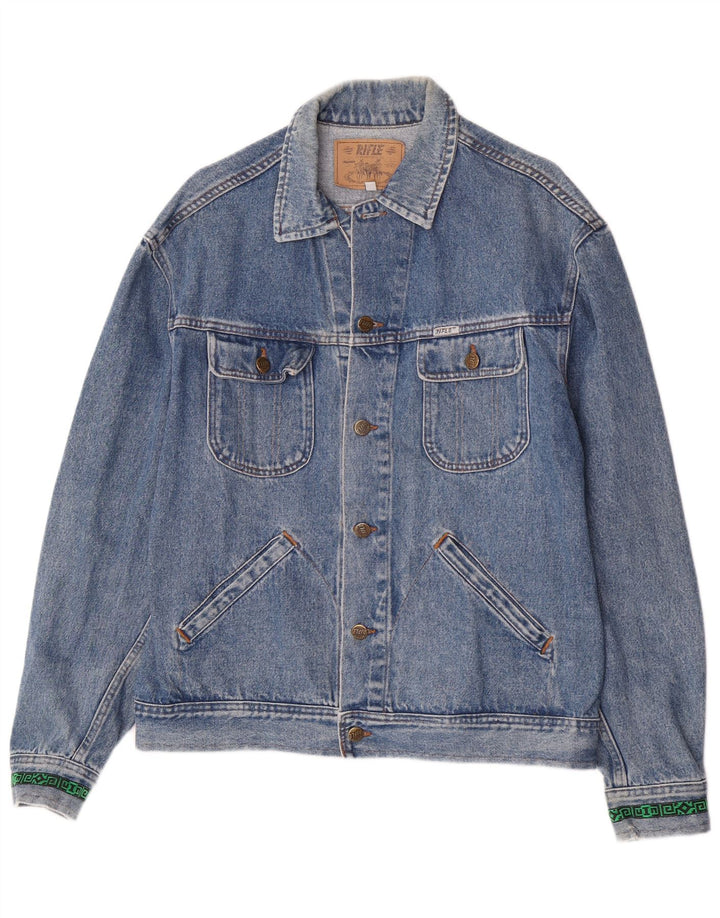 Rifle Denimjakke til mænd UK 42 XL Blå