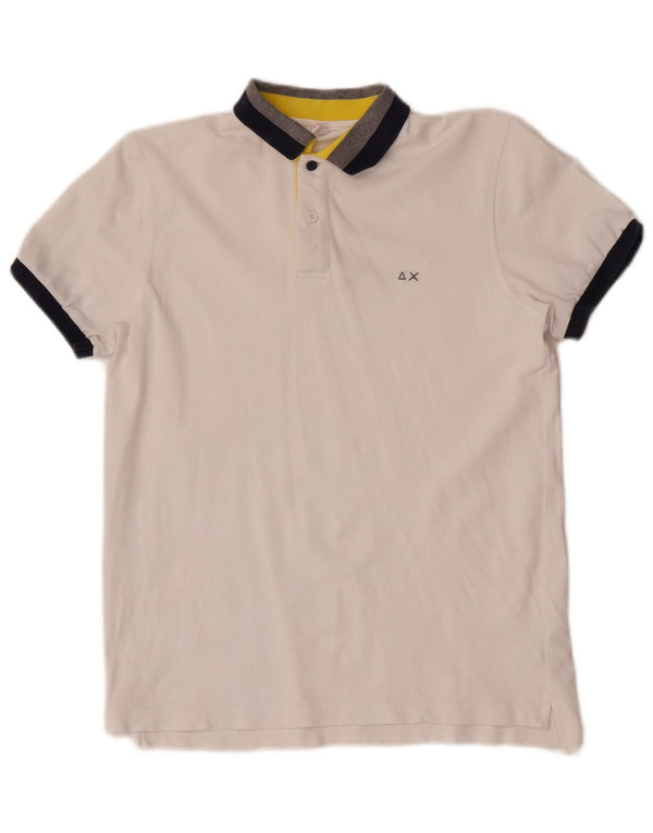 Sun68 Boys Polo Shirt 11-12 År Hvid Bomuld