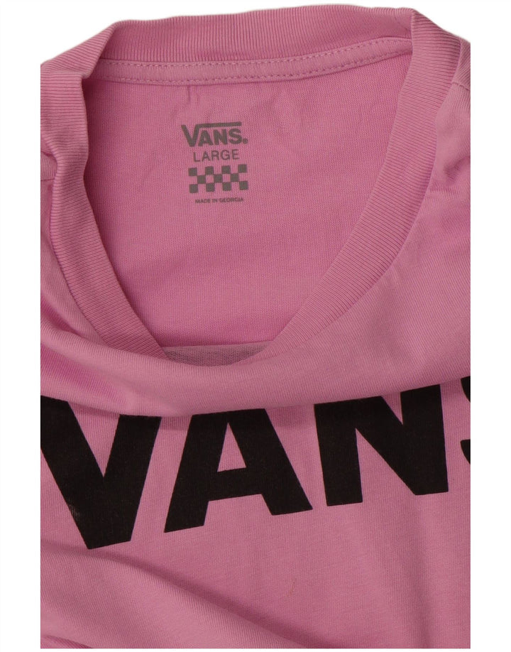 VANS Piger Grafisk T-Shirt Top 12-13 År Large Pink