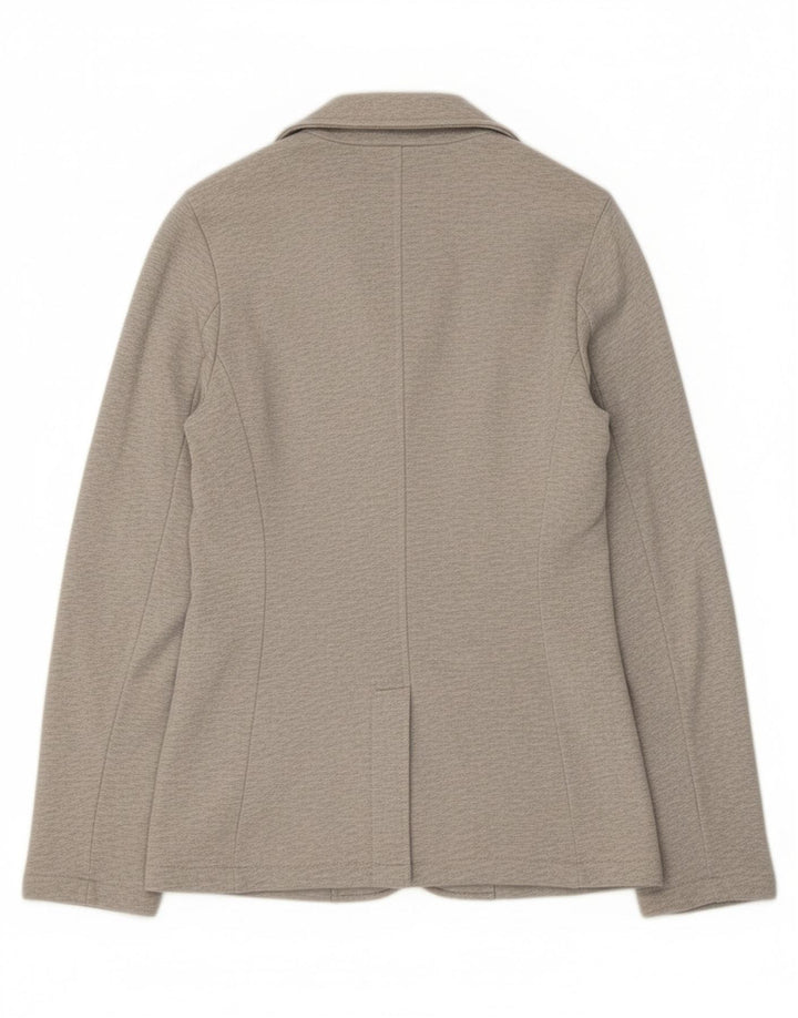 Sun68 Dame 2-knaps blazerjakke UK 14 mellemgrå bomuld