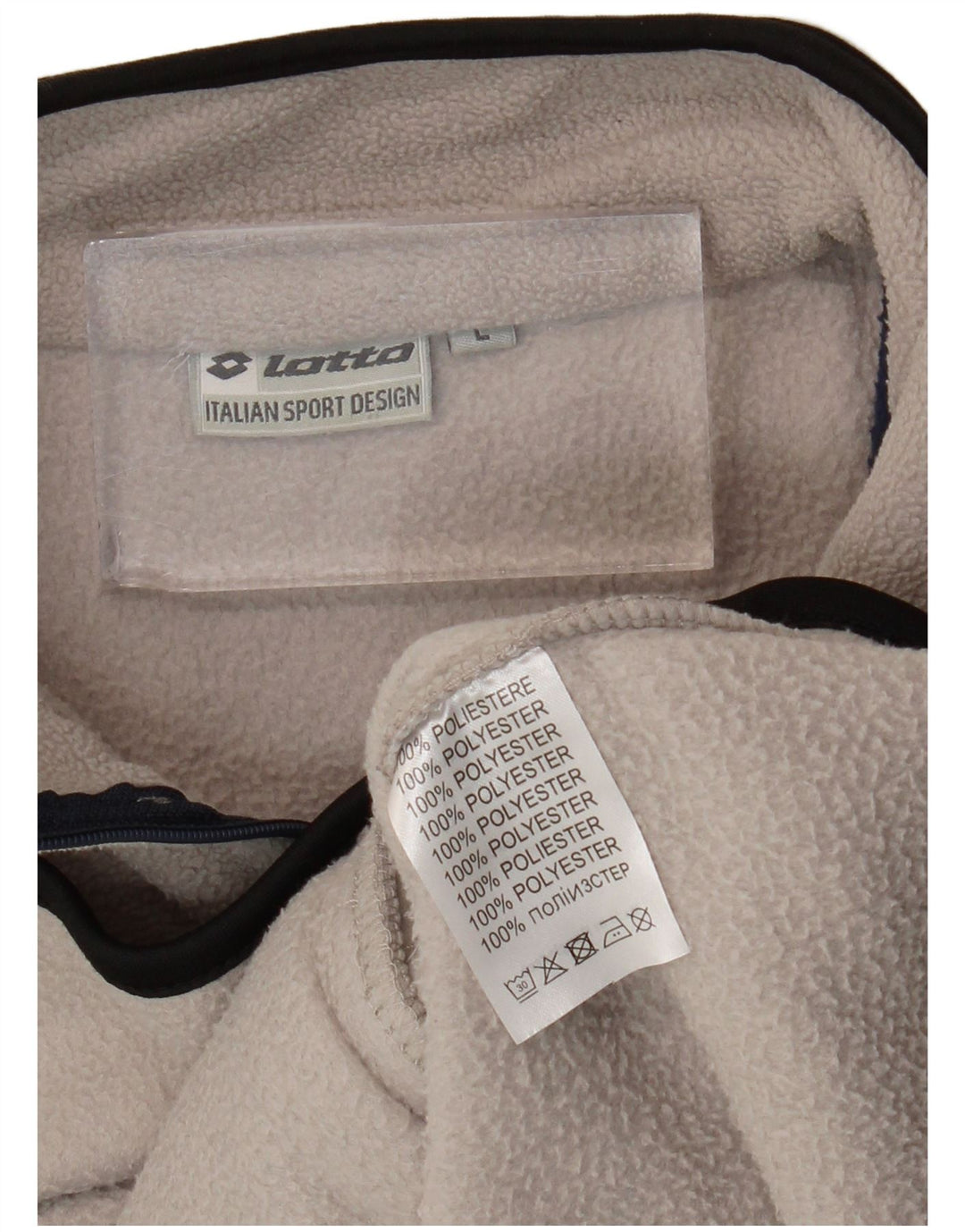 Lotto Herre lynlås hals Fleece Jumper Stor grå Colourblock Polyester