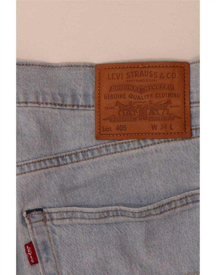 Levi's Herre 405 denimshorts W34 Large Blue Cotton