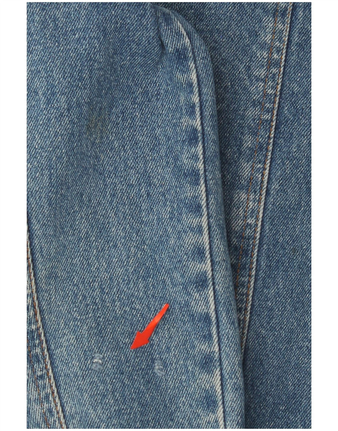 Vintage denimjakke til drenge 14-15 år mellemblå