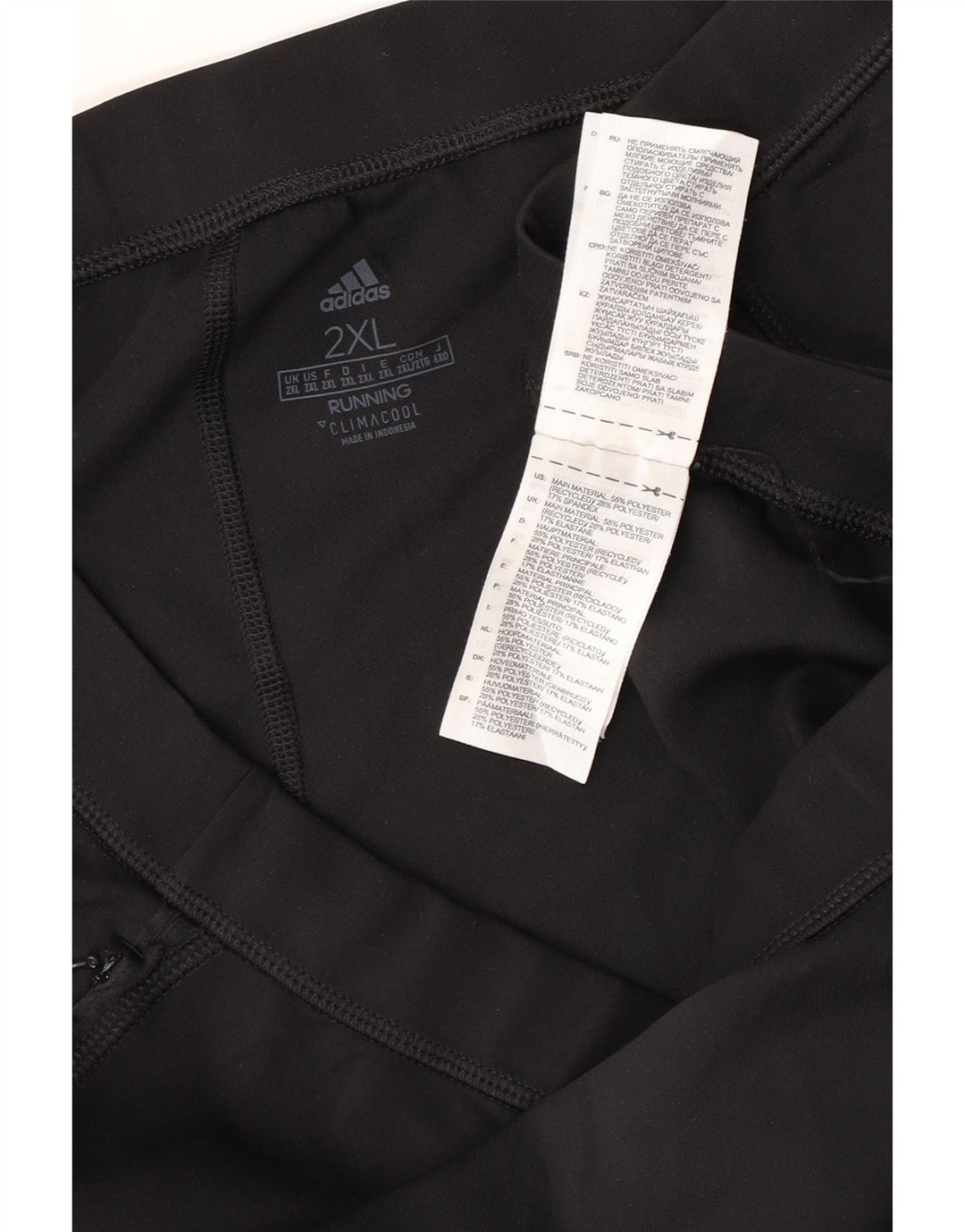 ADIDAS Dame Climacool Træningsdragt Bukser UK 20 2XL Sort Polyester