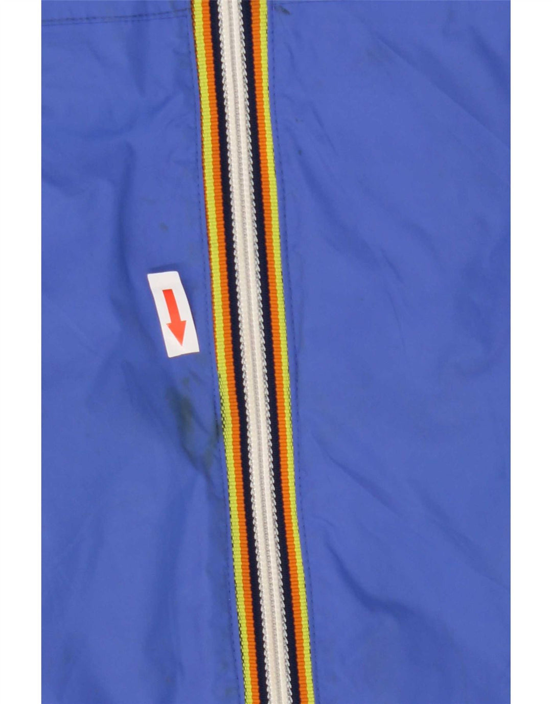 K-Way Herre Hooded Windbreaker Jacket UK 40 Large Blue Polyamide