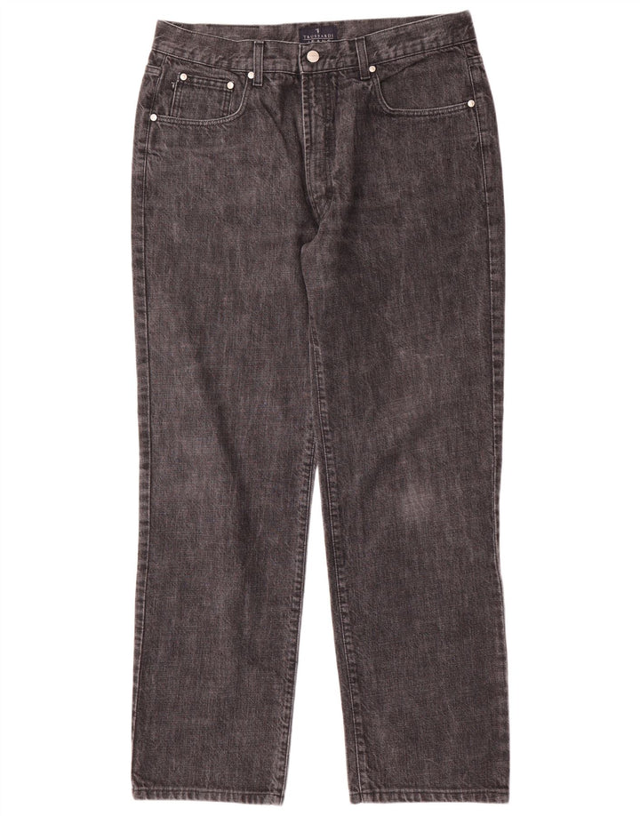 Trussardi Straight Jeans til mænd W36 L32 Grå bomuld