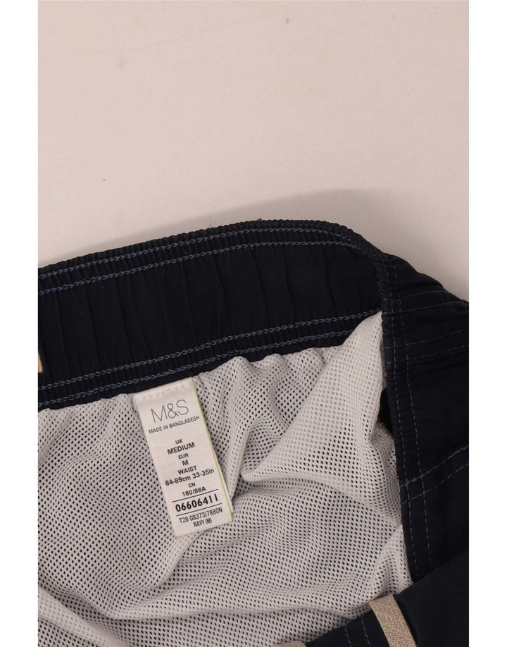 Marks & Spencer Herre Cargo svømmeshorts Mellem marineblå bomuld
