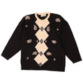 Cecilia Benetti Dame Crew Neck Jumper Sweater UK 16 Large Black