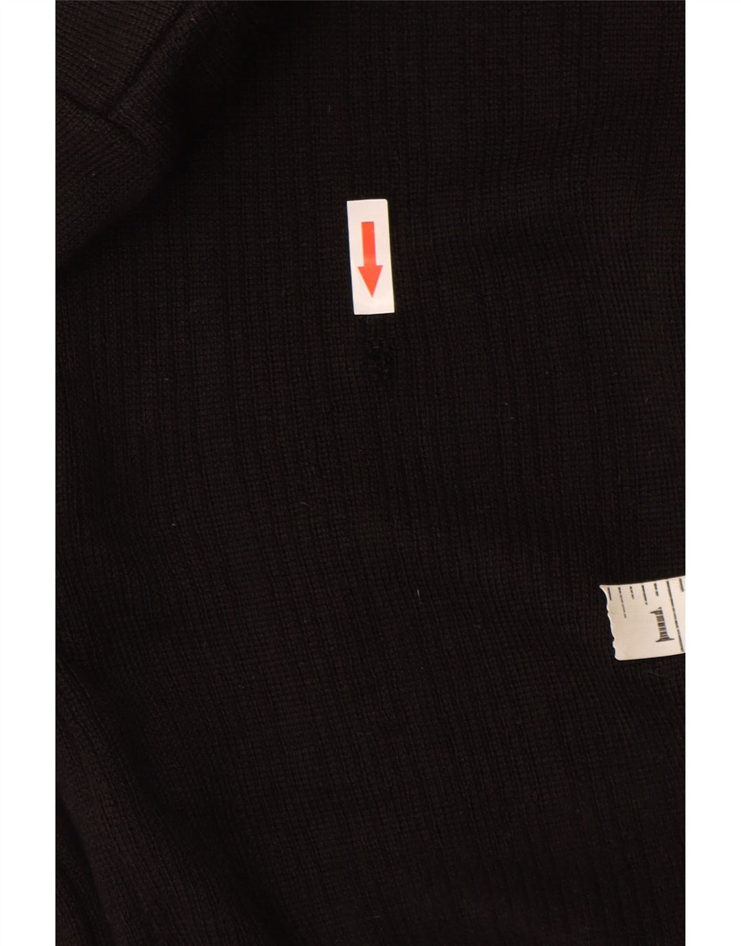 Vintage herre cardigan sweater lille sort uld