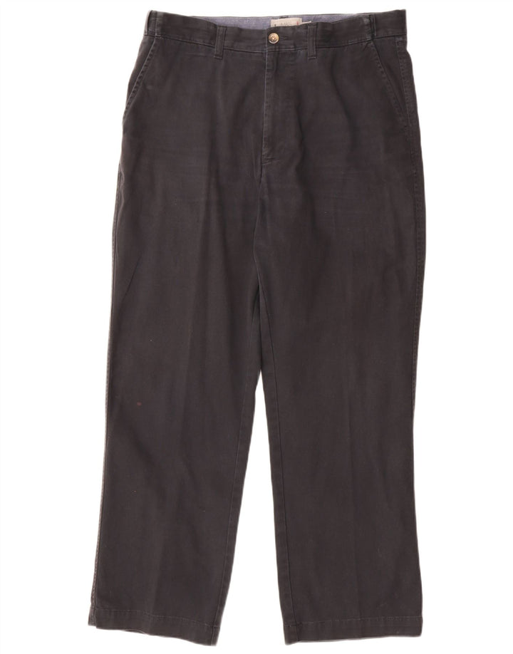 Marks & Spencer Herre Regular Chino Bukser W34 L29 Marineblå Bomuld