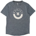 Hurley Herre grafisk T-shirt Top Medium Marineblå Flecked Polyester