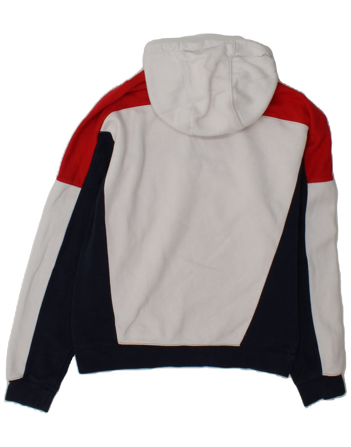 NIKE Mens Hoodie Jumper Small Multicoloured Colourblock Cotton Vintage Nike and Second-Hand Nike from Messina Hembry 
