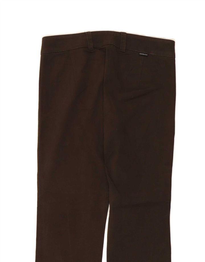 CALVIN KLEIN Womens Straight Casual Trousers W30 L29 Brown Vintage Calvin Klein and Second-Hand Calvin Klein from Messina Hembry 