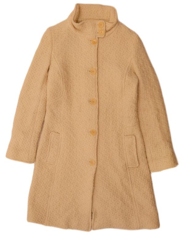 Intrend Dame Overfrakke UK 14 Medium Beige Virgin Wool
