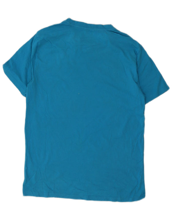 Hurley Herre grafisk T-shirt Top Medium Blue Bomuld