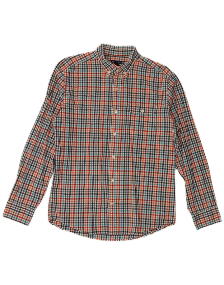 Gap Herre Slim Fit Skjorte Stor flerfarvet Gingham Bomuld