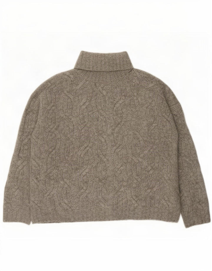 Marks & Spencer Dame Oversized rullehals sweater UK 16 stor grå
